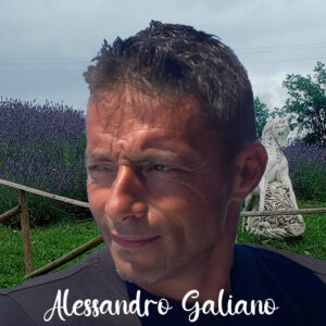 Alessandro Galino Produttore di Lavanda e la mela Rosa Romana